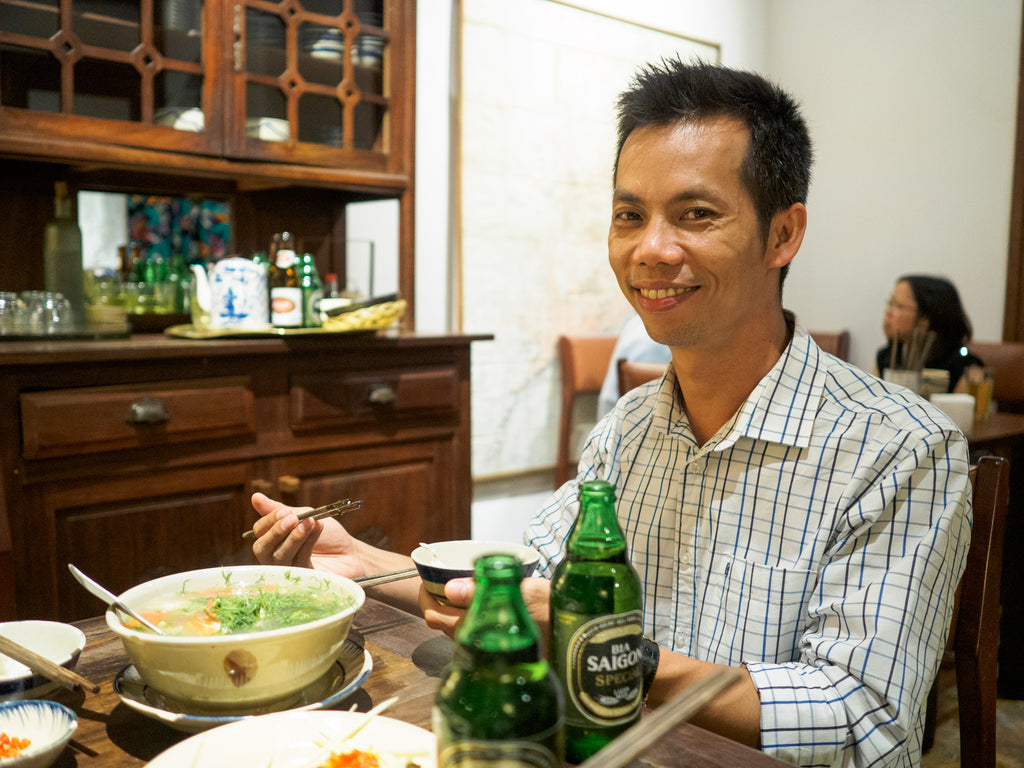 Our first meal in Saigon