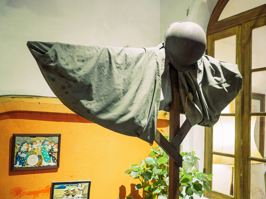 Army tarp at a Saigon restaurant 